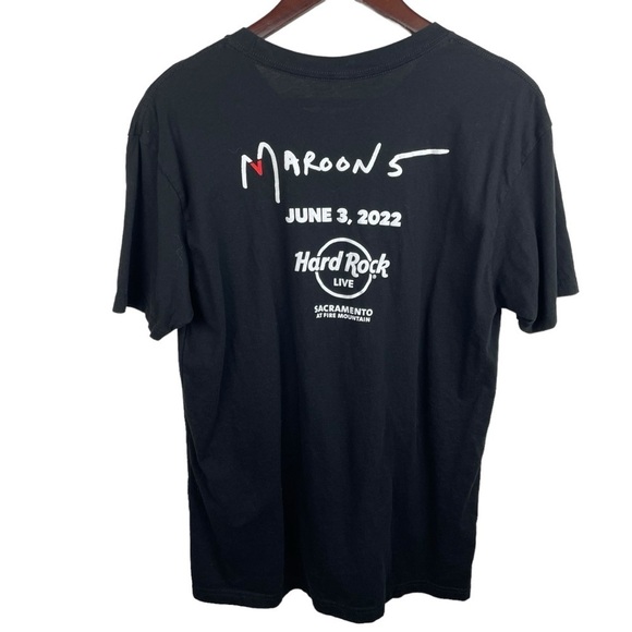 Maroon 5 X Hardrock | Black Band Graphic Tee Shirt - Picture 4 of 6